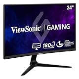 Viewsonic VX2418C 60,5 cm (24 Zoll) Curved Gaming-Monitor (Full-HD, FreeSync Premium, 1 ms, 165 Hz, HDMI, DP, geringer Input Lag, Lautsprecher) Schwarz