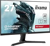 IIYAMA G-Master Red Eagle G2770QSU-B1 68,5 cm 27' Fast IPS LED Gaming Monitor WQHD HDMI DP USB3.0 0,5ms 165Hz FreeSync-Premium-Pro schwarz